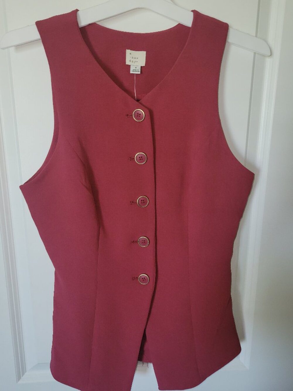 Raspberry a new day brand vest top